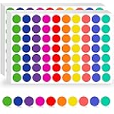 4200 Pcs Colored Dot Stickers, 3/4 inch Round Color Coding Labels, Circle Stickers Labels Sticky Dots Stickers for Toddlers, Organization in Office, Classroom, Home Teaching Events, Garage Sales Etc