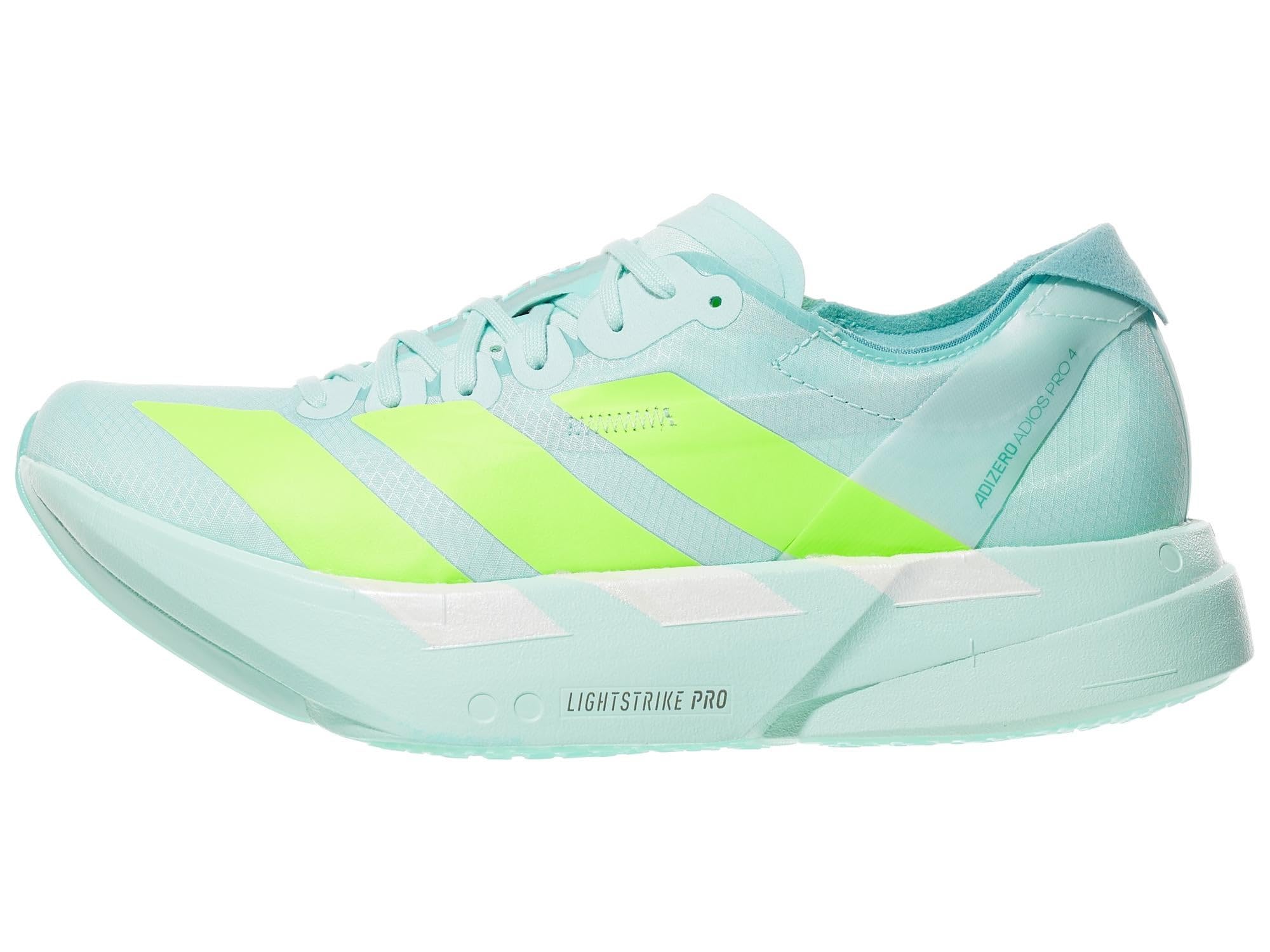Adizero Adios Pro 4 Running Shoe - Women's, Semi Flash Aqua/Lucid Lemon/Mint Ton, 8.0