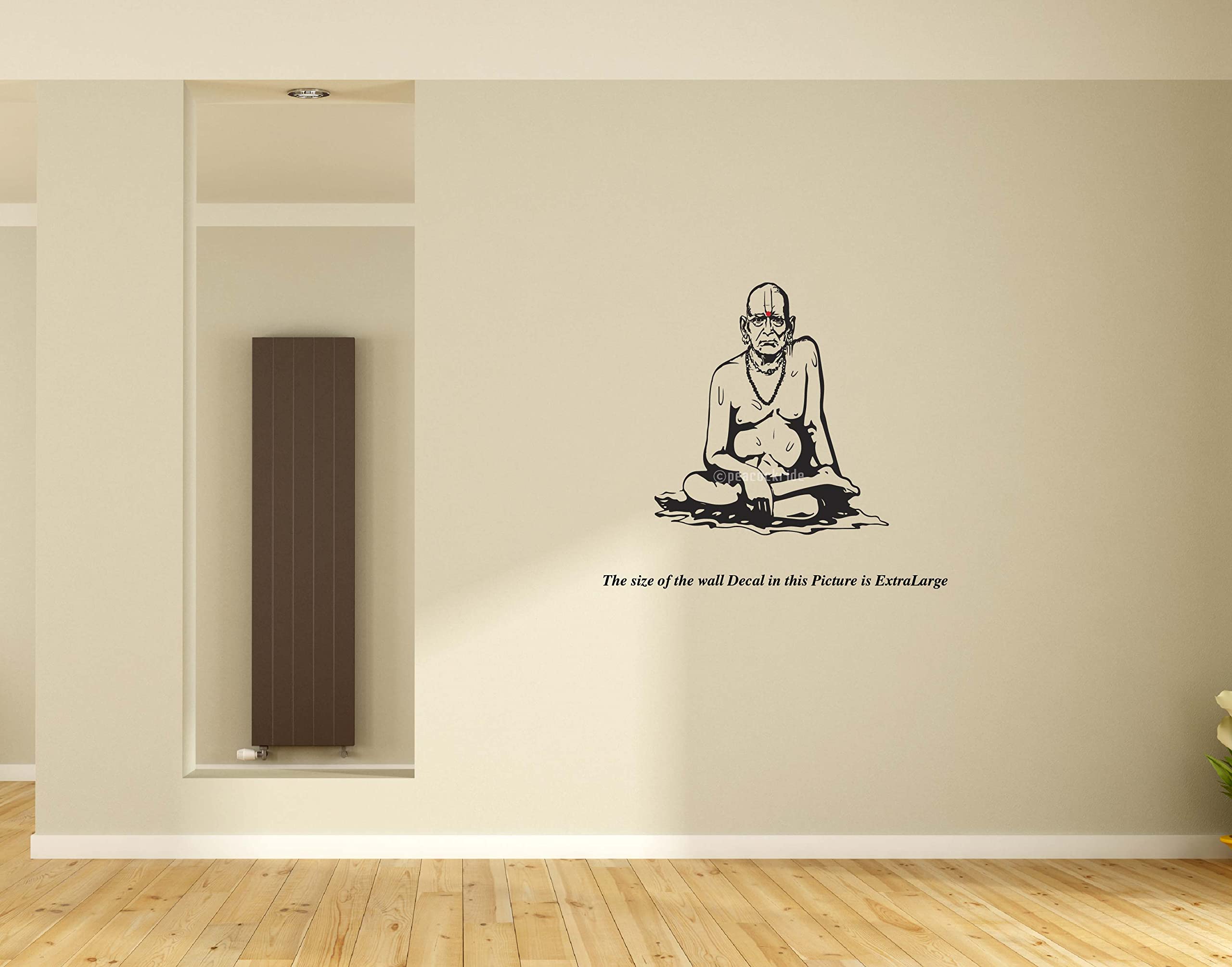 PEACOCKRIDE Shri Swami Samarth Maharaj I Swami Samarth Wall Decal Extra Large Black (PVC Vinyl) (B0BRQ6YKQP) Amazon Price History, Amazon Price Tracker