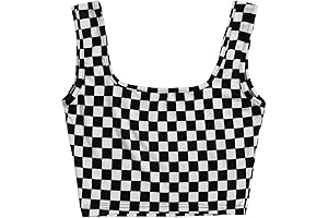 SOLY HUX Women's F1 Graphic Print Summer Workout Cami Tank Tops