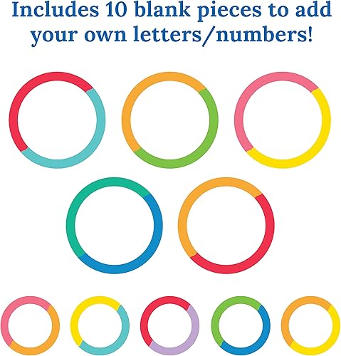 Vista 4 de Carson Dellosa - 150 letras recortadas de 4 pulgadas en blanco, decoración del alfabeto en mayúscula y minúscula para tablón de anuncios, tablero