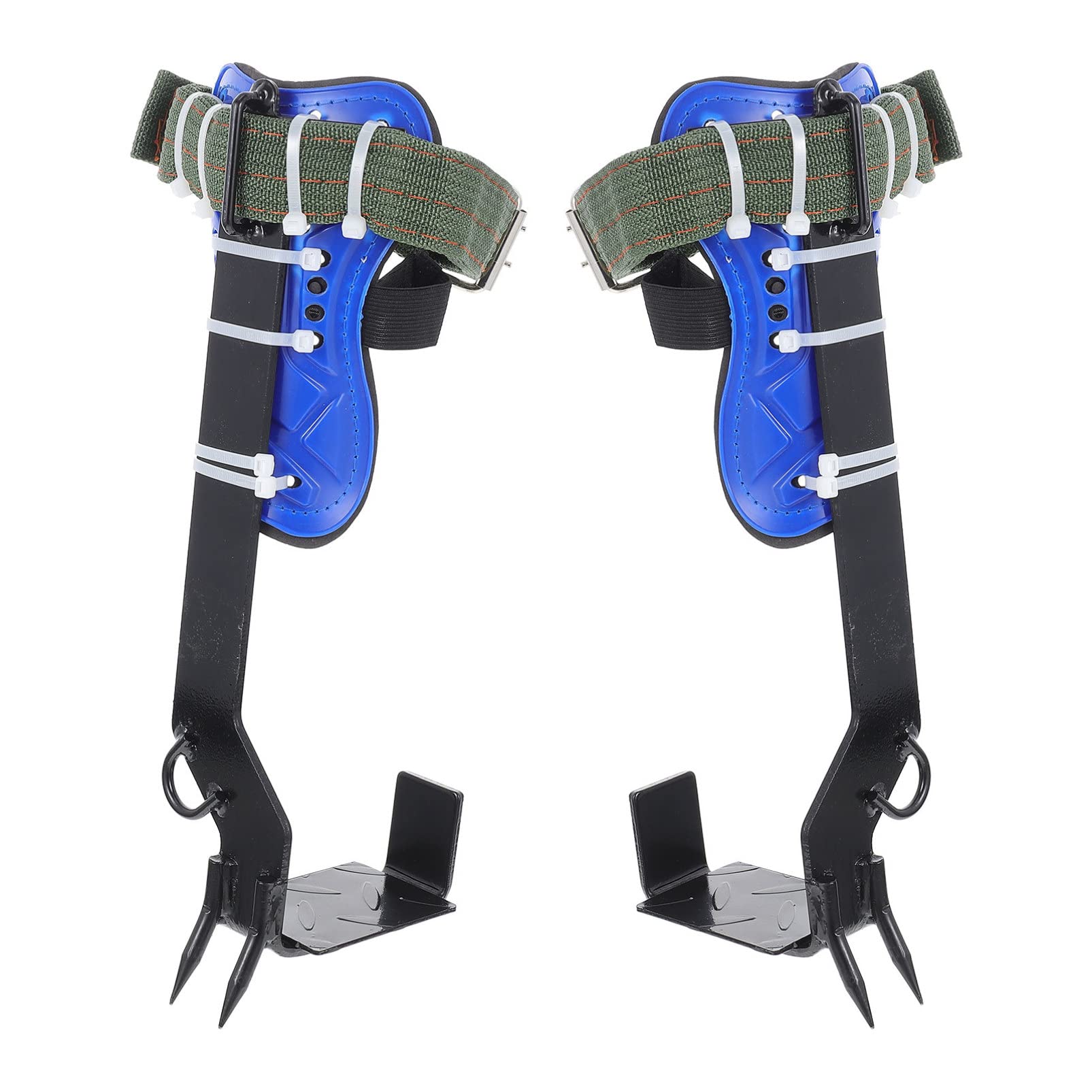 BESPORTBLE1 Pair Tree Climbing Tool Tree Climbing Harness Anti- Skid Climbing Spikes Tree Climbing Kit Arborist Gear Pole Climbing Equipment Climb Right Spurs Tree Gaffs Iron Set To Climb