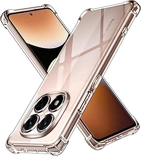 جراب لموبايل شاومي ريدمي نوت 14 برو 5G / بوكو X7 (غير متوافق مع ريدمي نوت 14 برو 4G)، جراب شفاف مضاد للصدمات مع وسادة ممتصة للصدمات من السيليكون والبولي يوريثين الحراري الناعم مضاد للصدمات من اي فولر
