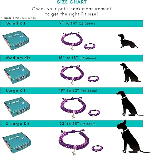 Miniatura 6 de CORDA Crafts - Kit de cuerda de paracaídas - Accesorios completos para hacer collar de perro y pulsera a juego del dueño - Tutorial en video fácil -