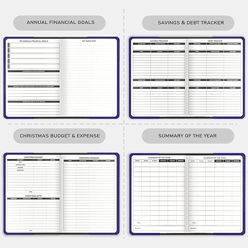Miniatura 5 de WEMATE Planificador de presupuesto, planificador de presupuesto y organizador mensual de facturas con cerradura para administrar tu dinero de manera