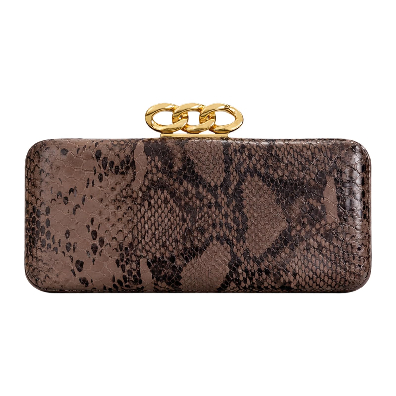 Bolsos de Mano de Piel sintética con Hebilla Dorada, Bolso Cruzado con Estampado de Serpiente, Cadena Desmontable para Mujer, Evento de graduación y ocasión Especial (Estilo 5)