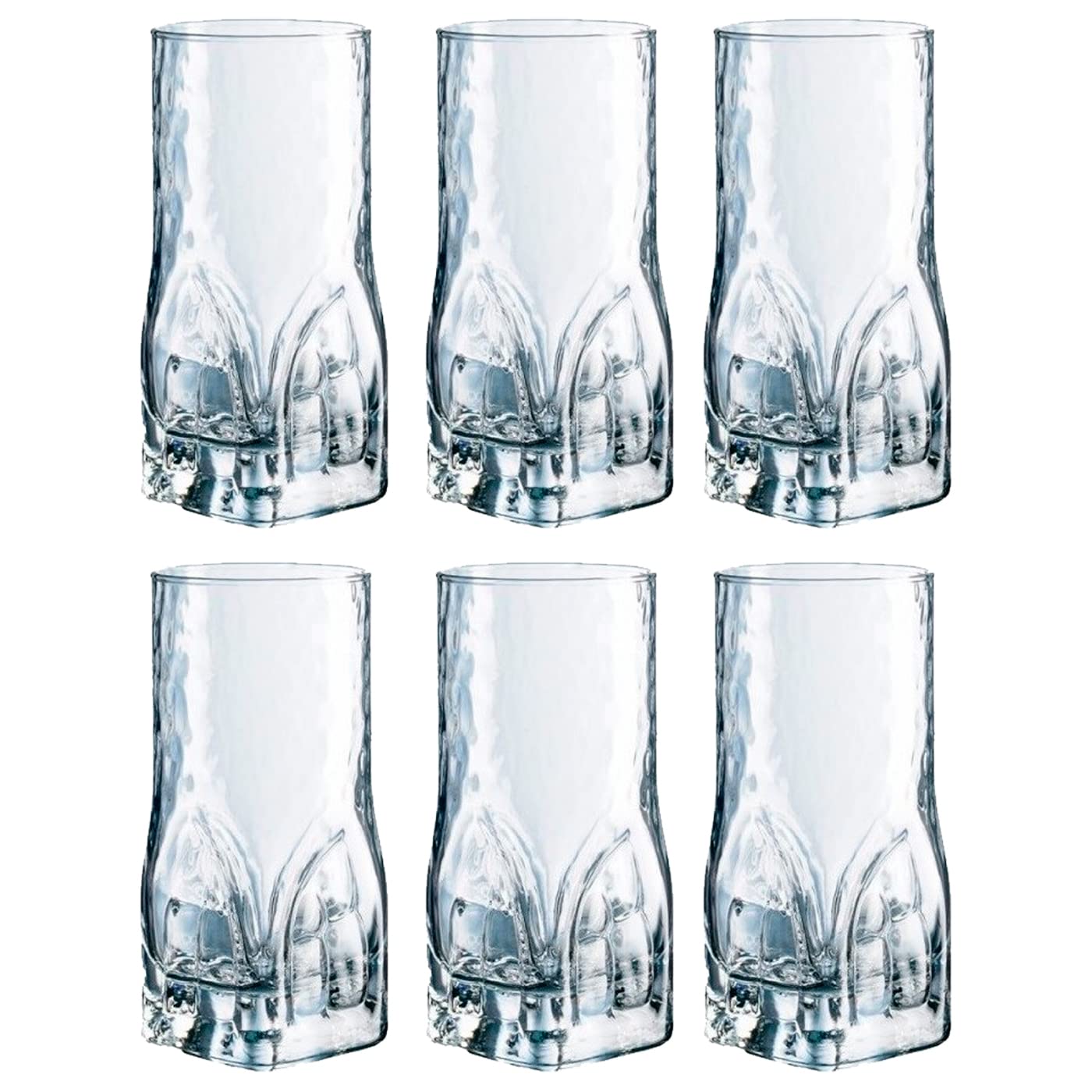 Acan Tradineur - Pack de 2 Cajas de 6 Vasos Modelo Frosty - 47 cl - Fabricado en Vidrio Resistente - Apto para lavavajillas - 12 Uds Totales
