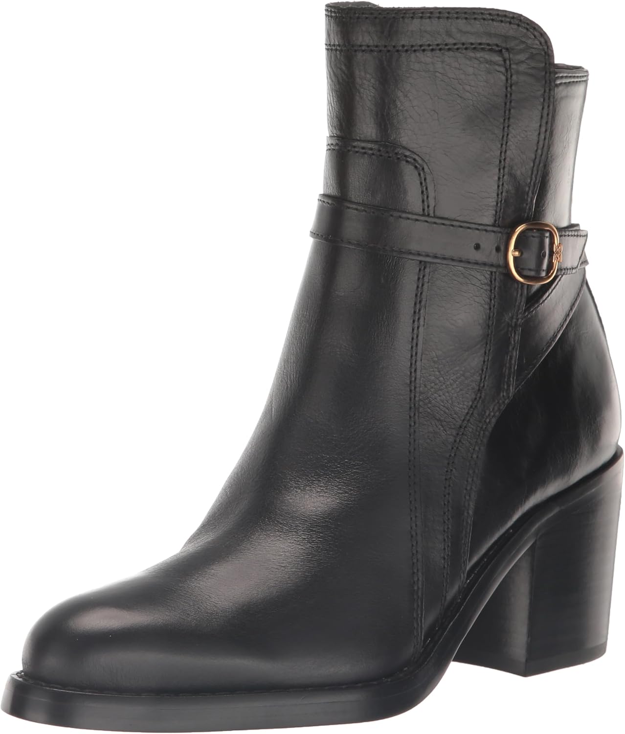 Sam Edelman Women's Simona Fashion Boot, Black Leather, 8