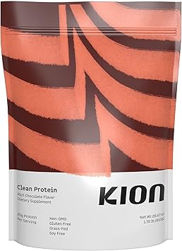 Kion Clean Protein | Grass-Fed & Pasture-Raised Whey Isolate Protein Powder | Rich Chocolate | 30 Servings