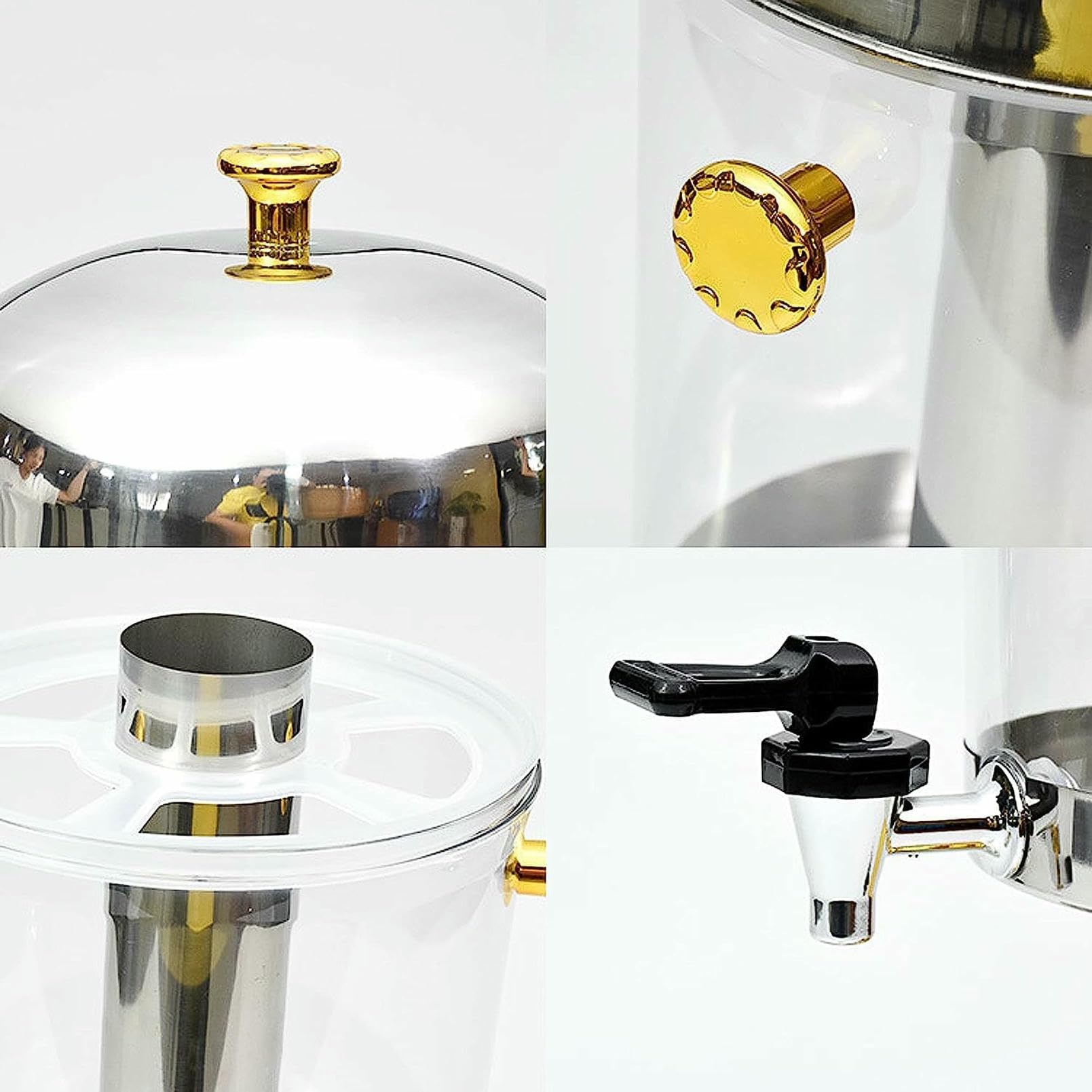 Dispenser Per Bevande Commerciali, Urna Per Caffè In Acciaio Inossidabile, Dispenser Per Bevande Calde E Fredde, Beveragehine Self-Service, Dispenser Per Succhi Di Frutta Per Succhi Di Caffè, Tè