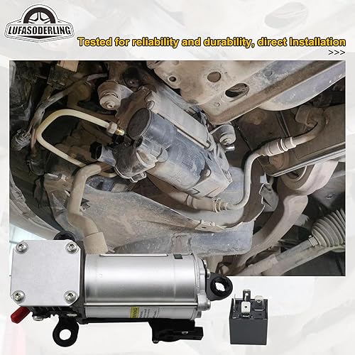 Miniatura 7 de Bomba de compresor de suspensión neumática 1643201204 compatible con Mercedes Benz GL320 GL350 GL450 GL550 ML320 ML350 ML350 W164 X164 AMG