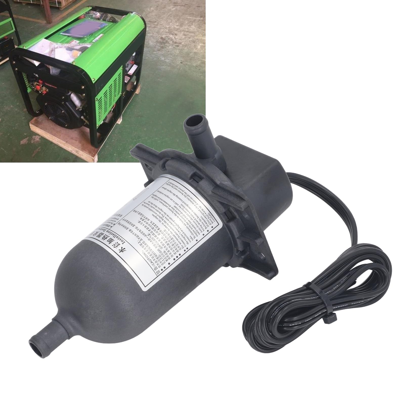 Préchauffeur de Liquide de Refroidissement électrique Efficace 1500 W avec Thermostat pour Moteur Générateur – Chauffe-eau Durable pour Moteur de 2,5 à 5,7 L – Protection IP54, adapté à