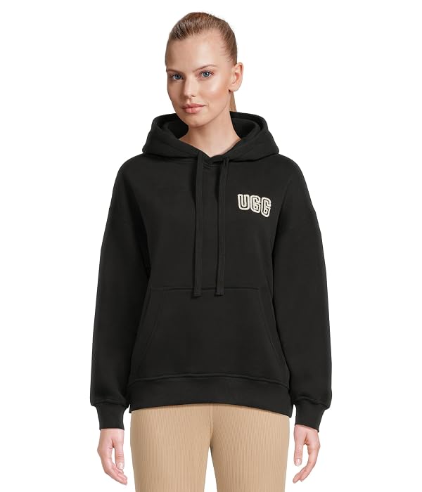UGG Women's Ugg Logo Hoodie Sweatshirt, Black, XL by UGG - Used condition - US$63.98