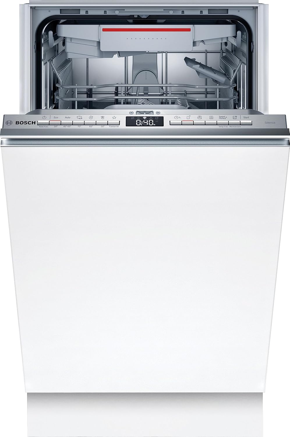 Bosch Elettrodomestici SPV4EMX21E Serie | 4, Lavastoviglie a scomparsa totale, 45 cm [Classe di efficienza energetica D]