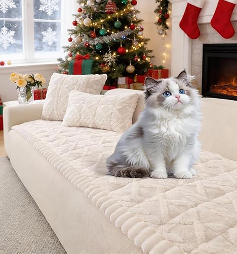 Miniatura 17 de OTOB Funda de sofá para perros, lavable, antideslizante, divertida funda para sofá para mascotas, protector de muebles suave y acogedor, apto para