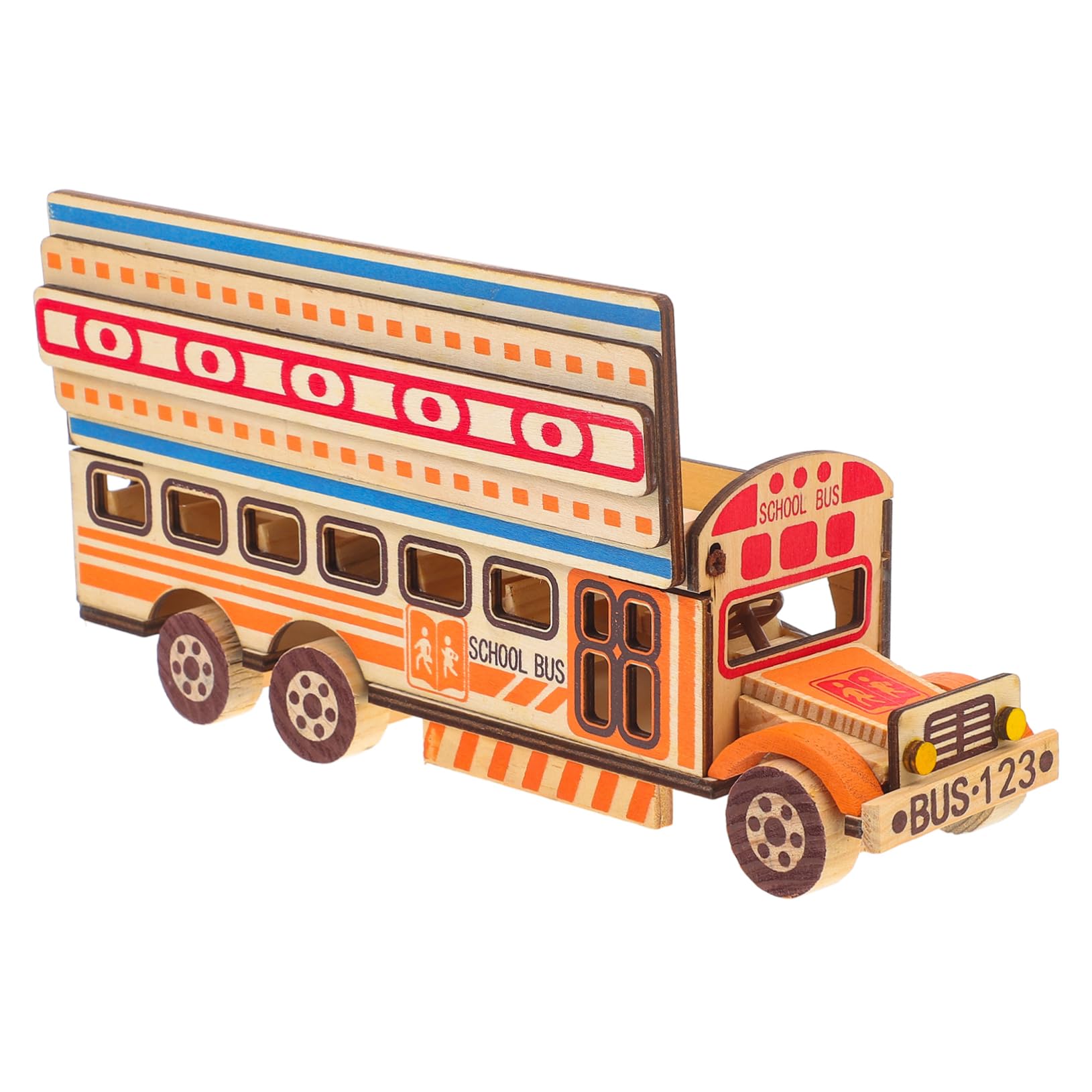 School Bus Toy for Boys and Girls Safe Sturdy Material Boys and Girls Bus Creative Toys Family