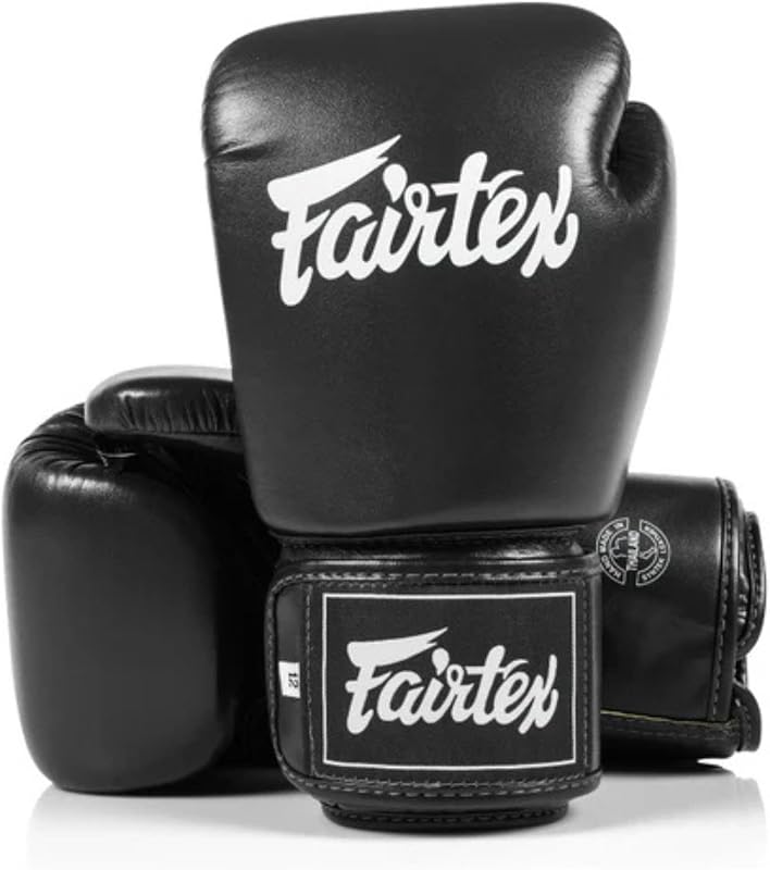 Fairtex BGV1C-PLUS Microfiber Boxing Gloves, Muay Thai MMA Kickboxing Gear | Soft synthetic material with high-flex foam core. Interior grip bar and aligned thumb reduce fatigue during heavy bag work