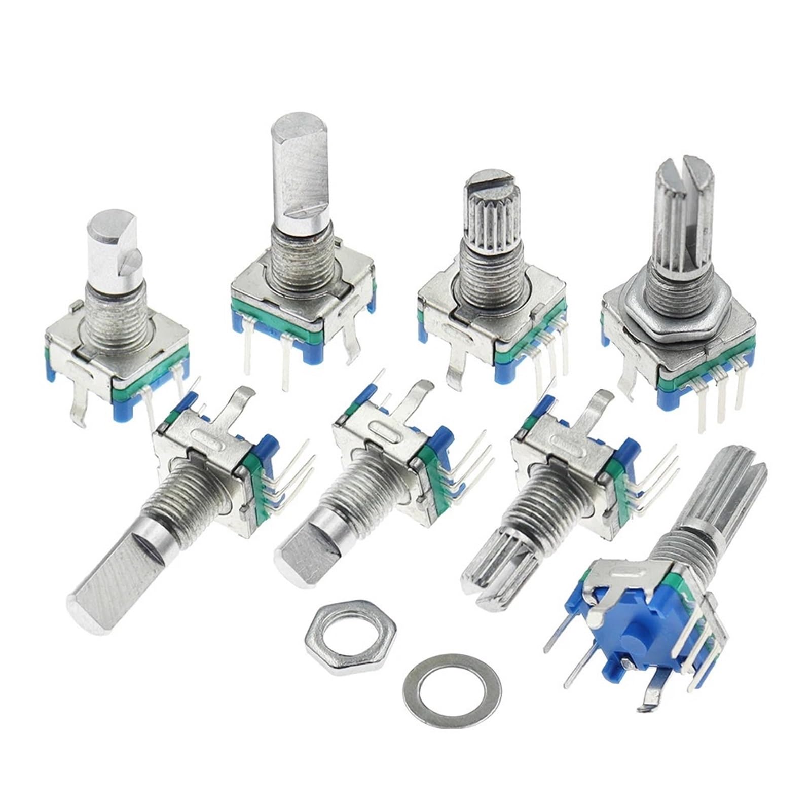 Codificador rotatorio 20 posiciones pulsador EC11 de mango largo 20mm para proyectos Arduino y DIY 8