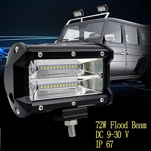 Miniatura 7 de AUXTINGS 2 unids 4 pulgadas 36 W triple fila 7D lente Spot LED barra de luz LED impermeable trabajo buceo luces para todoterreno Jeep ATV AWD SUV