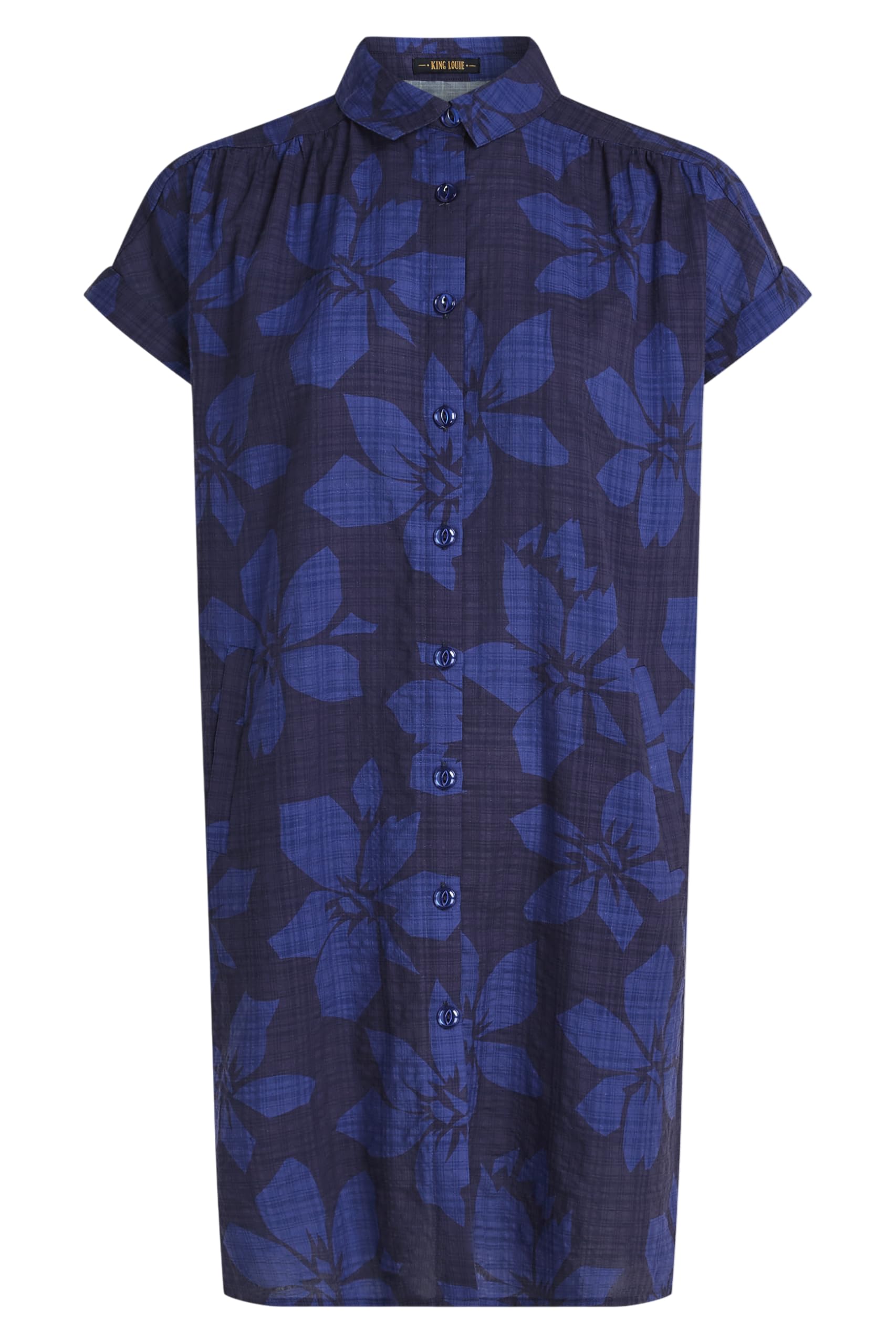 King Louie Damen Kleid Hemdblusenkleid Mimi Tunic Dress Saline
