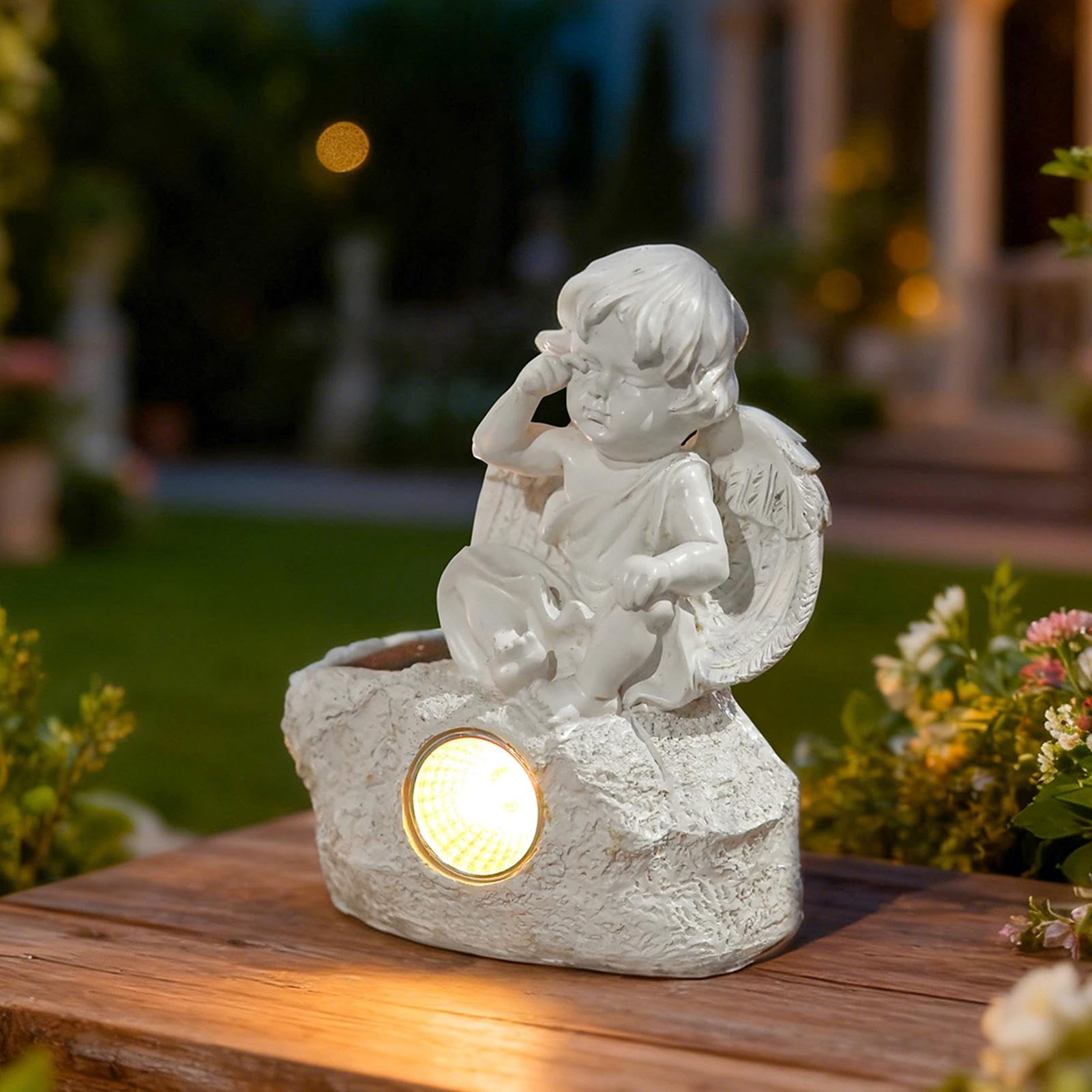 Statue e statuette di angelo in resina resistente alle intemperie ad