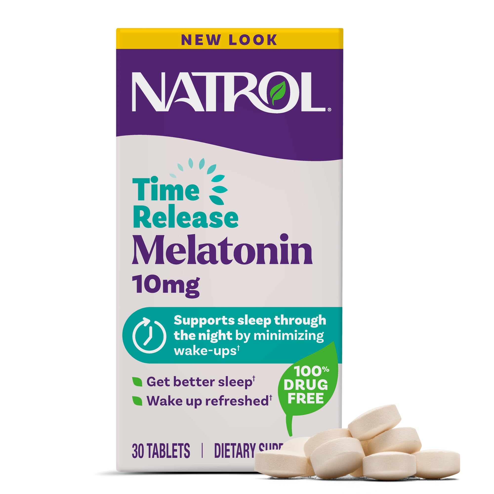 Natrol Sleep Advanced Melatonin Time Release Tablets, Nighttime Sleep Aid