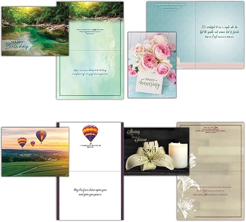 Miniatura 5 de 48 All Occasion Religious Greeting Cards Value Pack 1,King James Version Scriptures,Faith Based Greeting Cards,Assorted Designs including Religious