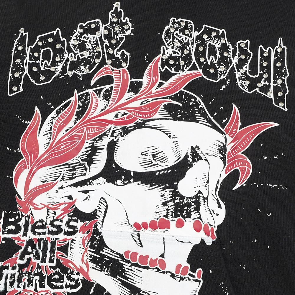 Mens Oversized Hoodies, Cotton Casual Hoodie For Men, Graphic Printed Sweatshirt, Long Sleeve Kangaroo Pocket Pullover - Image 3