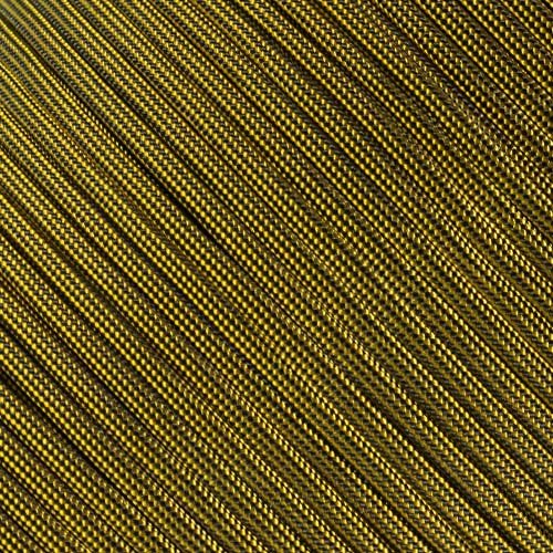 West Coast Paracord Multi Color Nylon Military Paracord 550 Type III 7 Strand Utility Cord Rope - 100 Foot Hanks (Goldenrod with Black Stripes)