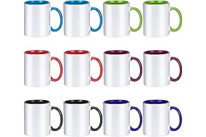 TAZAS SUBLIMACION 6 Colores Set 12 Tazas Horno Para Sublimar Tazas Y Vasos