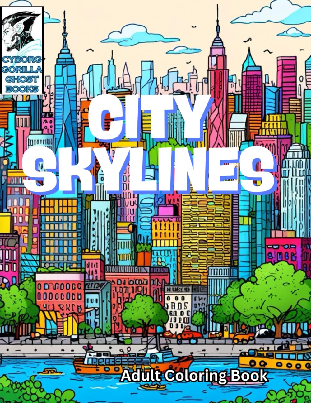 CITY SKYLINES: ADULT COLORING BOOK