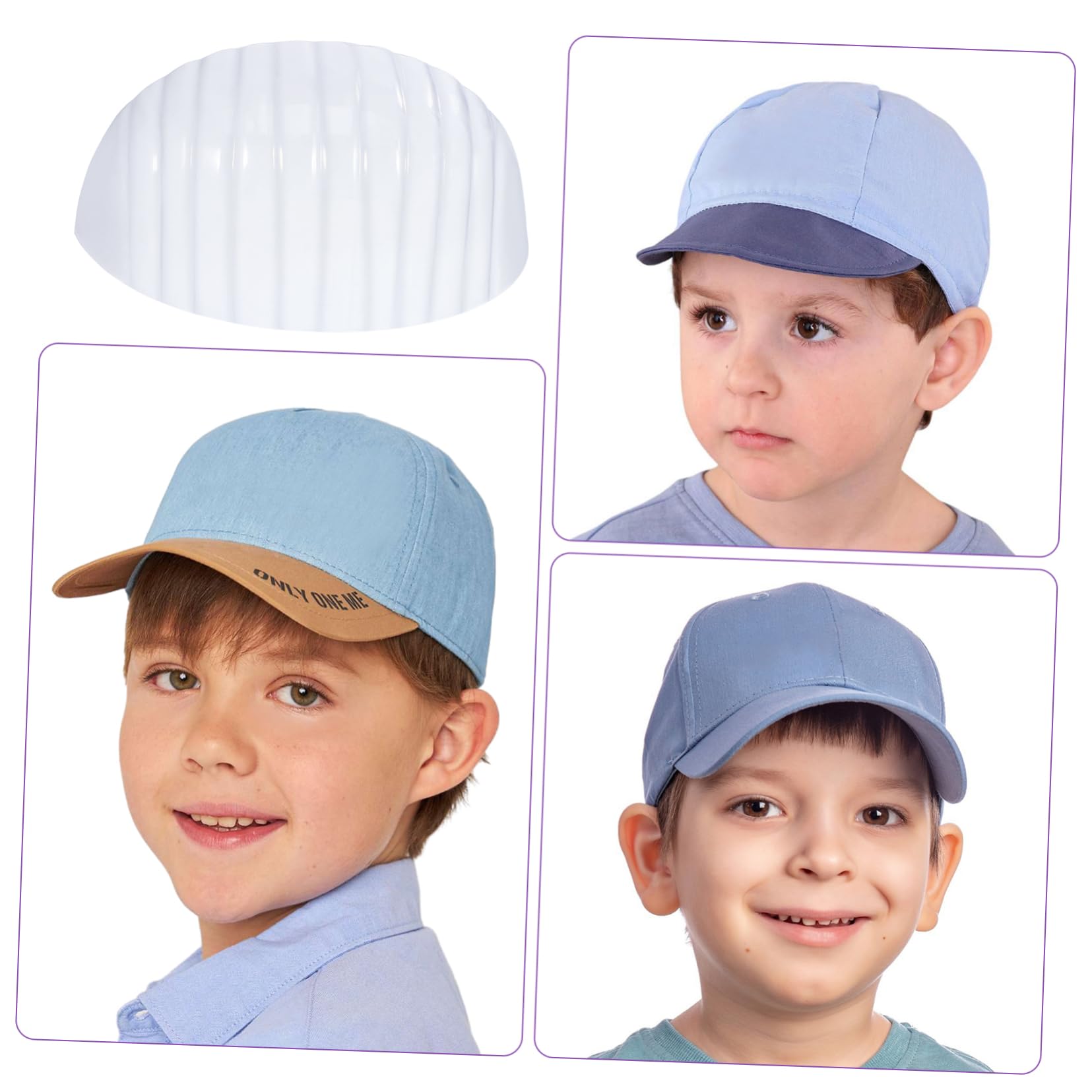 Lot De 25 Inserts Pour Casquette Baseball - Forme De Calotte Plastique - Pour Maintenir La Forme Des Casquettes - Tour De Tête 54 Cm - 8