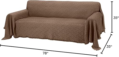 Miniatura 9 de RHF - Funda de sofá de diseños geométricos, para sofá de 3 cojines, ideal para sala de estar y como protectores de sofá para perros