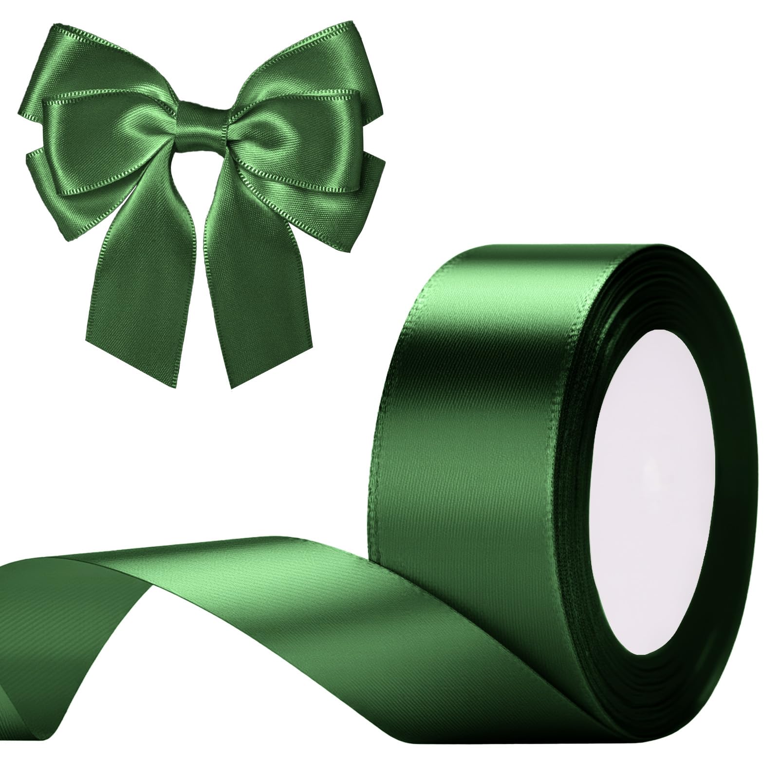G2PLUS Baby Pink Satin Ribbons 10mm: Thick Fabric Gift Wrap Ribbons for Crafting, Party Decoration, 22m — view 72