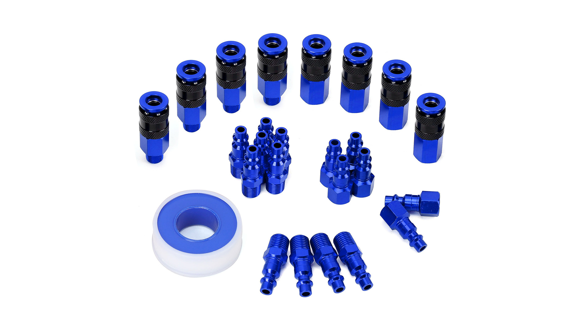 20 Pcs Air Tool Kit Air Compressor Kit with 1/4 NPT Quick Connect Coupler 20 Pcs Air Tool Kit Air Compressor Kit with 1/4 NPT Quick Connect Coupler