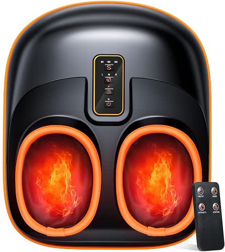 Foot Massager Machine with Heat, Upgrade 6 Airbags 29 Nodes