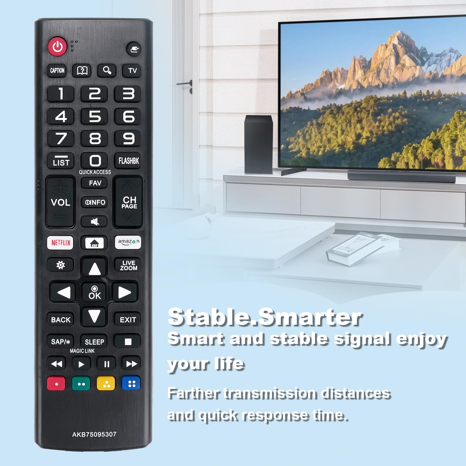 Amazon.com: New AKB75095307 Replace Remote fit for LG LCD LED OLED