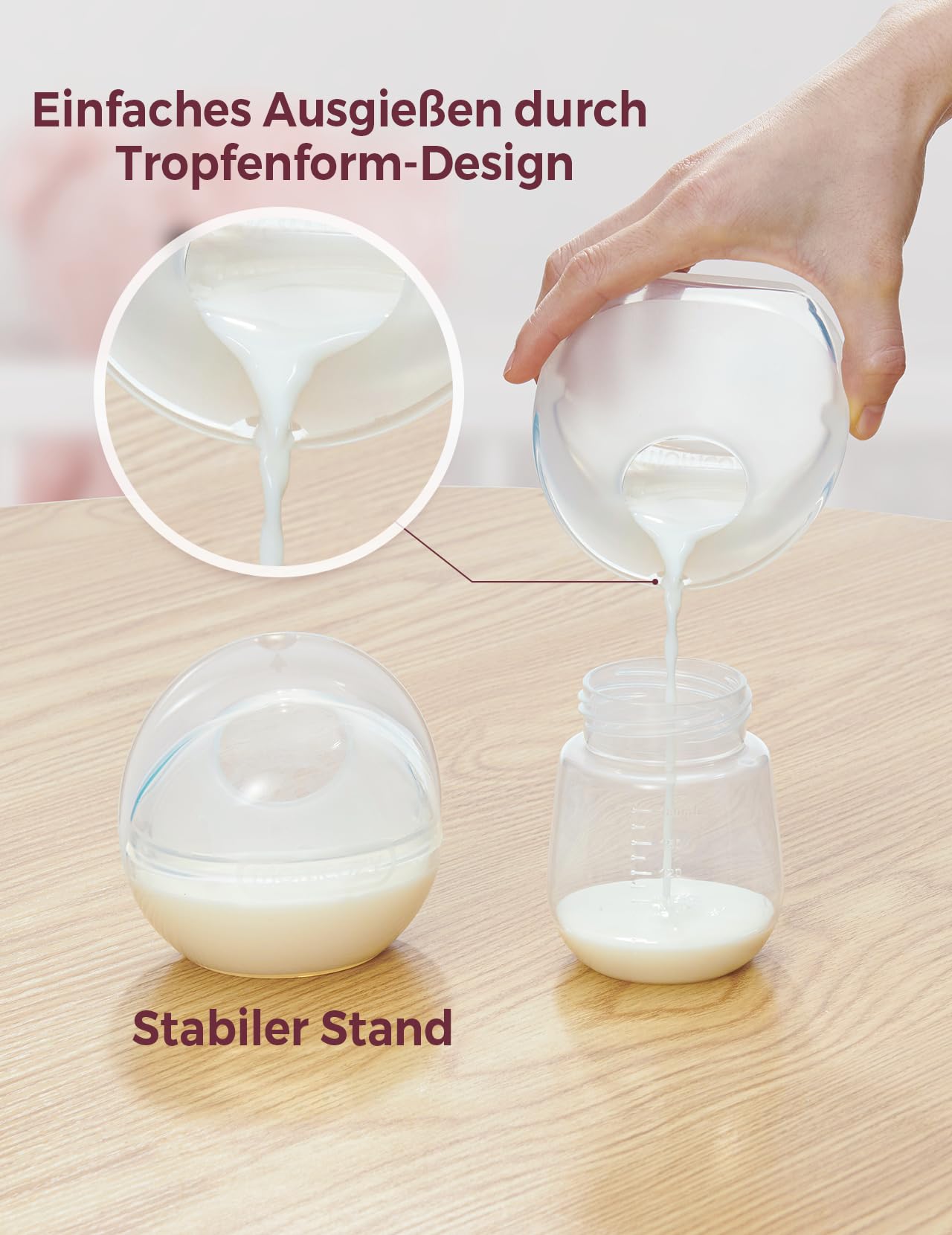 Momcozy 90 ml Milchauffangschalen Stillen, Auffangschale muttermilch für Stillen, Wederverwendbare Milch Auffangschalen, Milchsammler, Silikon-Auffänger mit besserer Passform & weicher, 2 Stück