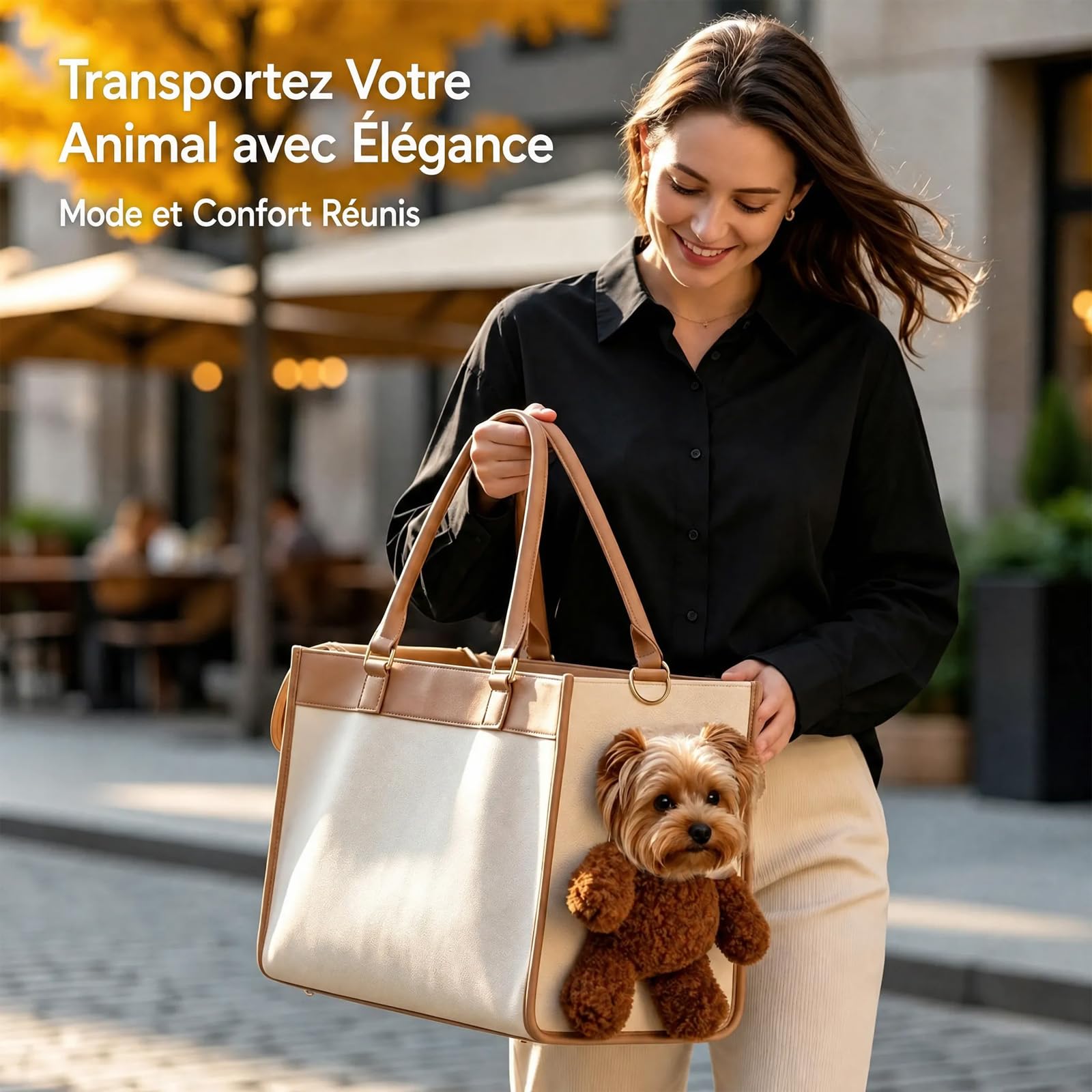 Sac de Transport pour Petit Chien et Chat Style Nounours (S)