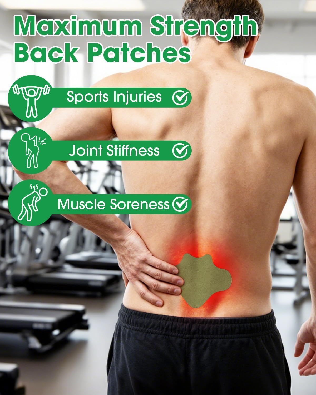 HOOPOES Back Pain Relief Patches | Fast Acting Herbal Patch for Lower & Upper Back Pain, Muscle Strain & Sciatica Support | Hot & Cold Therapy | Long Lasting 8–12 Hours | Easy Peel & Stick (10 Patches) — Amazon image 4