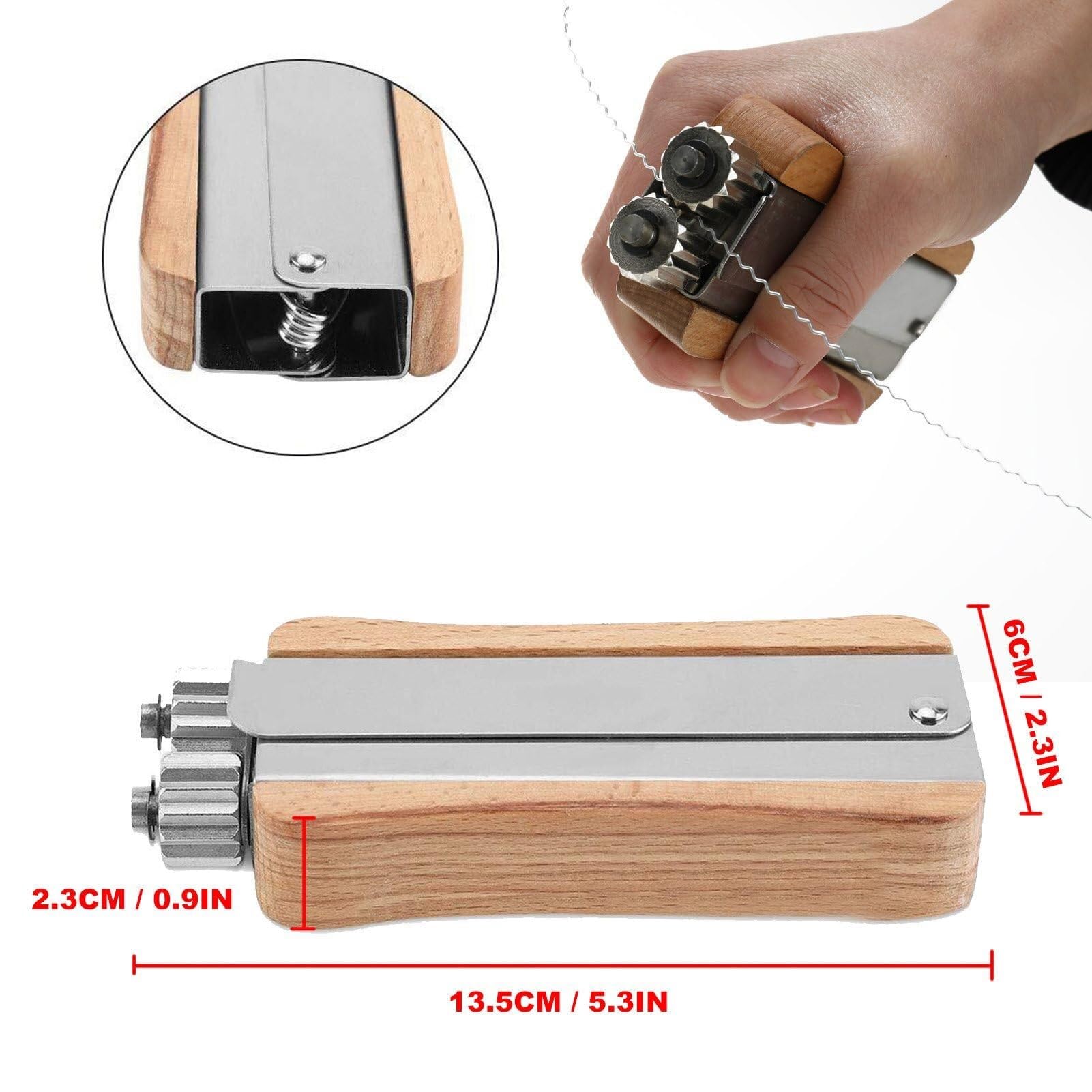 Beekeeping Honey Frame Kit – Pistola de clavos manual de acero inoxidable, tensor de alambre y clavos de madera para un fácil montaje del marco de abeja