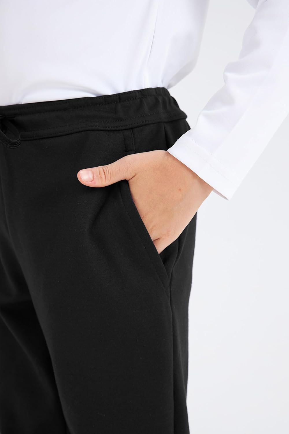 DANI CHINS Boys' Casual Sweatpants Pull On Drawstring Jogger Pants with Pockets - Image 4