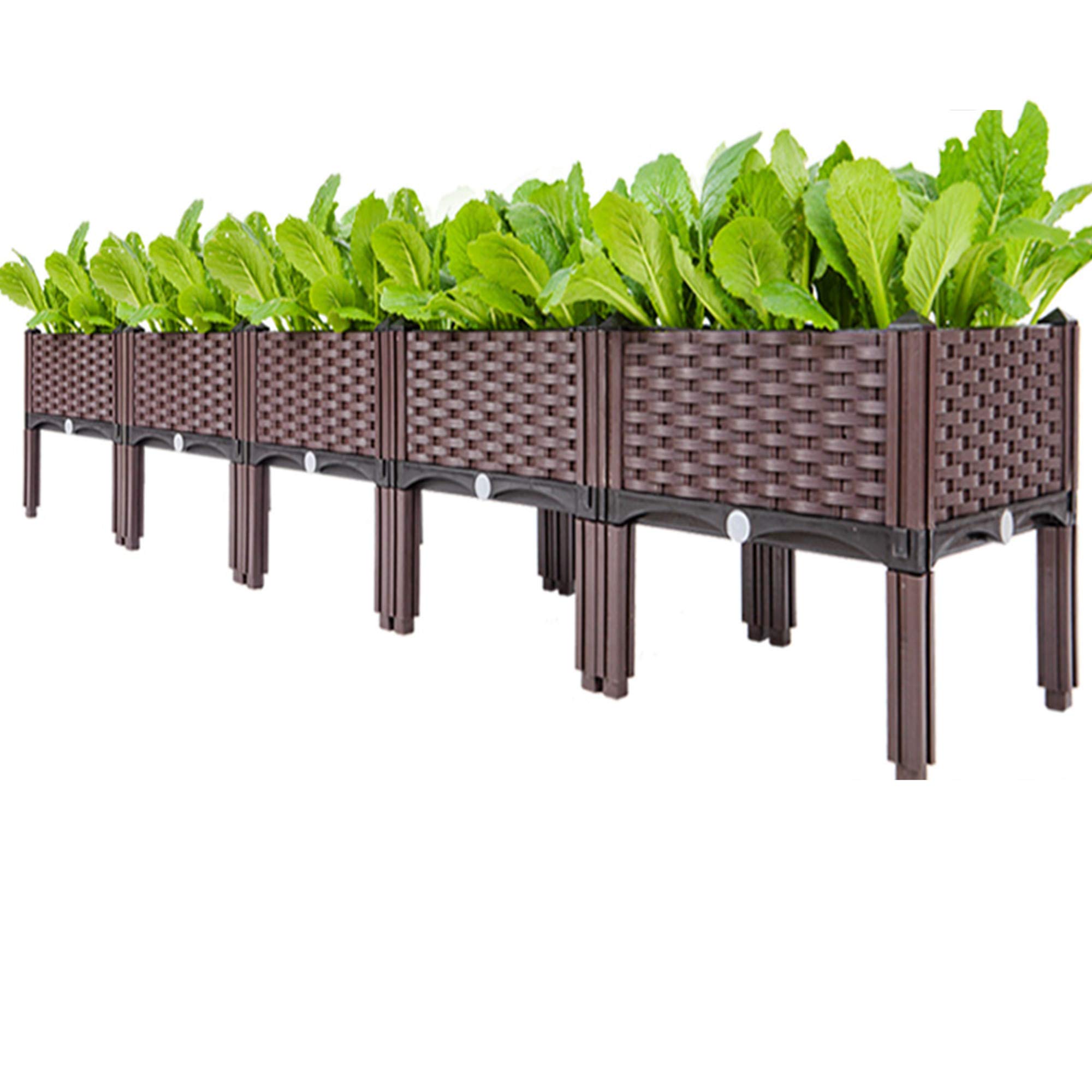 Buy Raised Garden Bed, Indoor Outdoor Plastic er Grow Box, Elevated ing