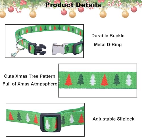 Miniatura 9 de ADOGGYG - Collar de perro suave y ajustable, varios patrones lindos florales, festivales, vacaciones, collares para mascotas pequeños, medianos y