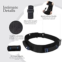 Vista 4 de Cinturón de marcha para personas mayores, cinturón de transferencia con asas, cinturón de sujeción para cinturones de elevación para ancianos