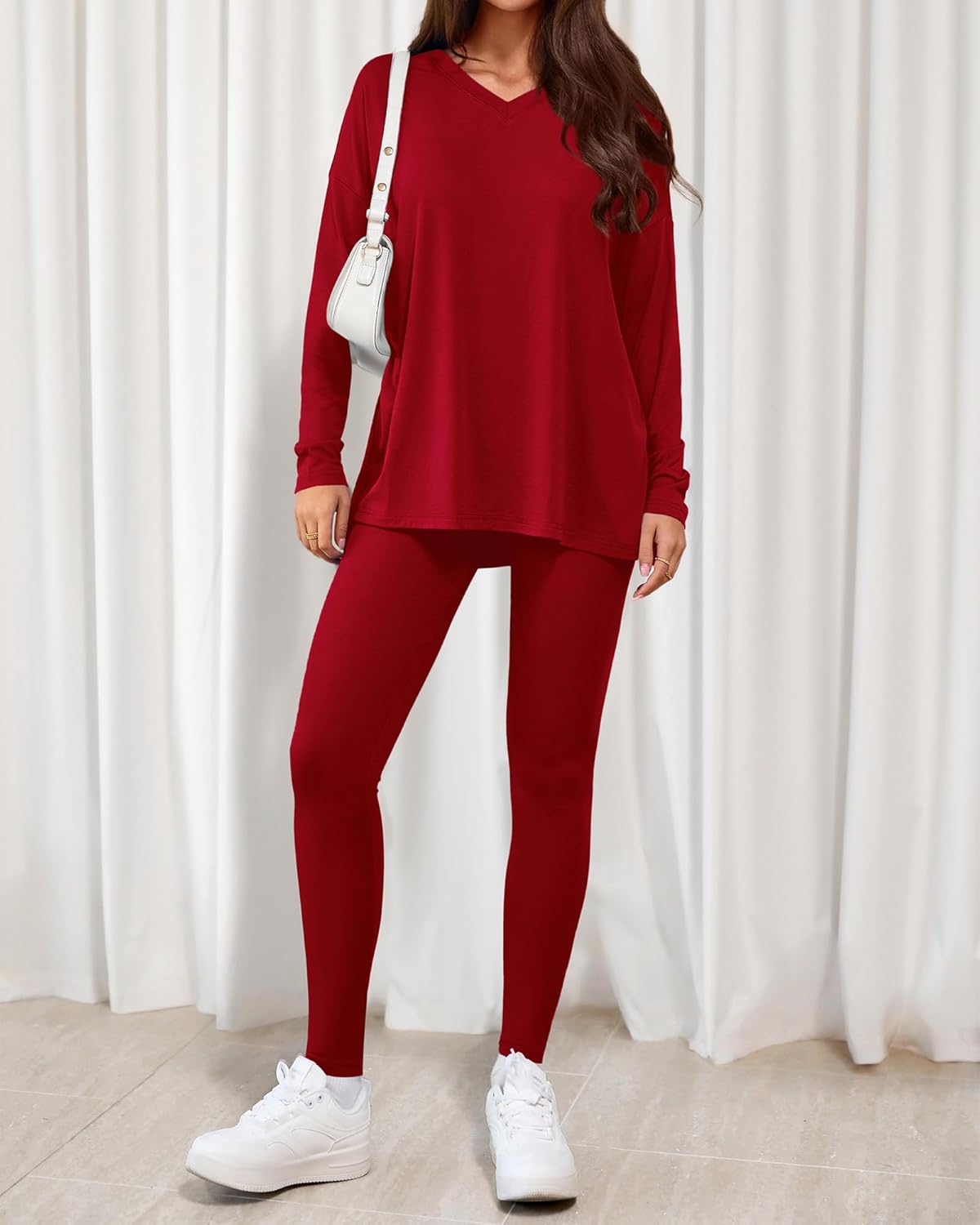 BTFBM Two Piece Sets for Women 2026 Casual Lounge Set Matching Oversized Shirts Leggings Workout Airport Travel Outfits - Image 8