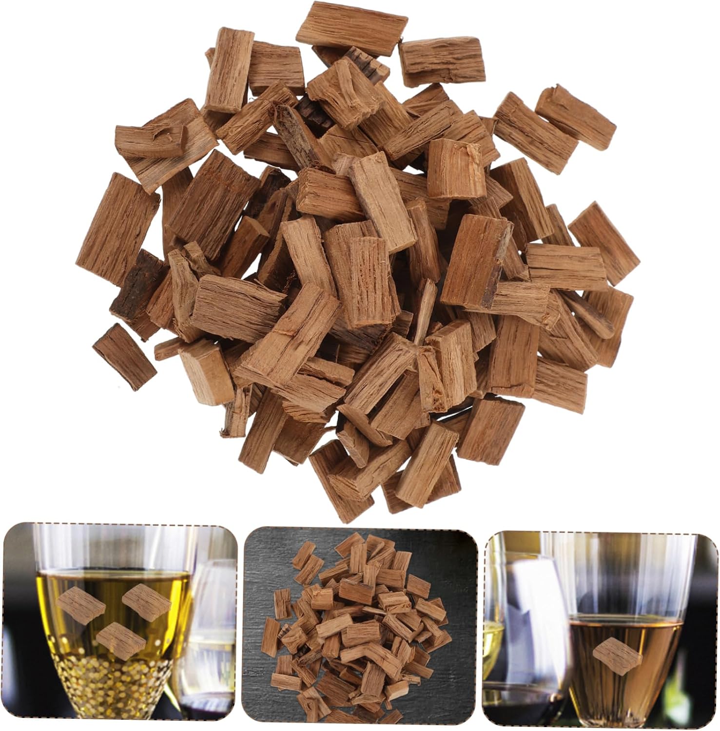 Garneck 4packs French Oak Chips Wine Aging Whiskey Brewing Oak for Homemade Wine