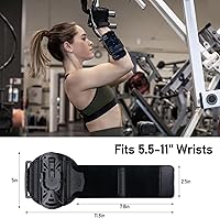 Vista 4 de Soporte de teléfono para correr, brazaletes de antebrazo giratorio de 360° y desmontable, compatible con todos los teléfonos celulares de 4.5 a 7