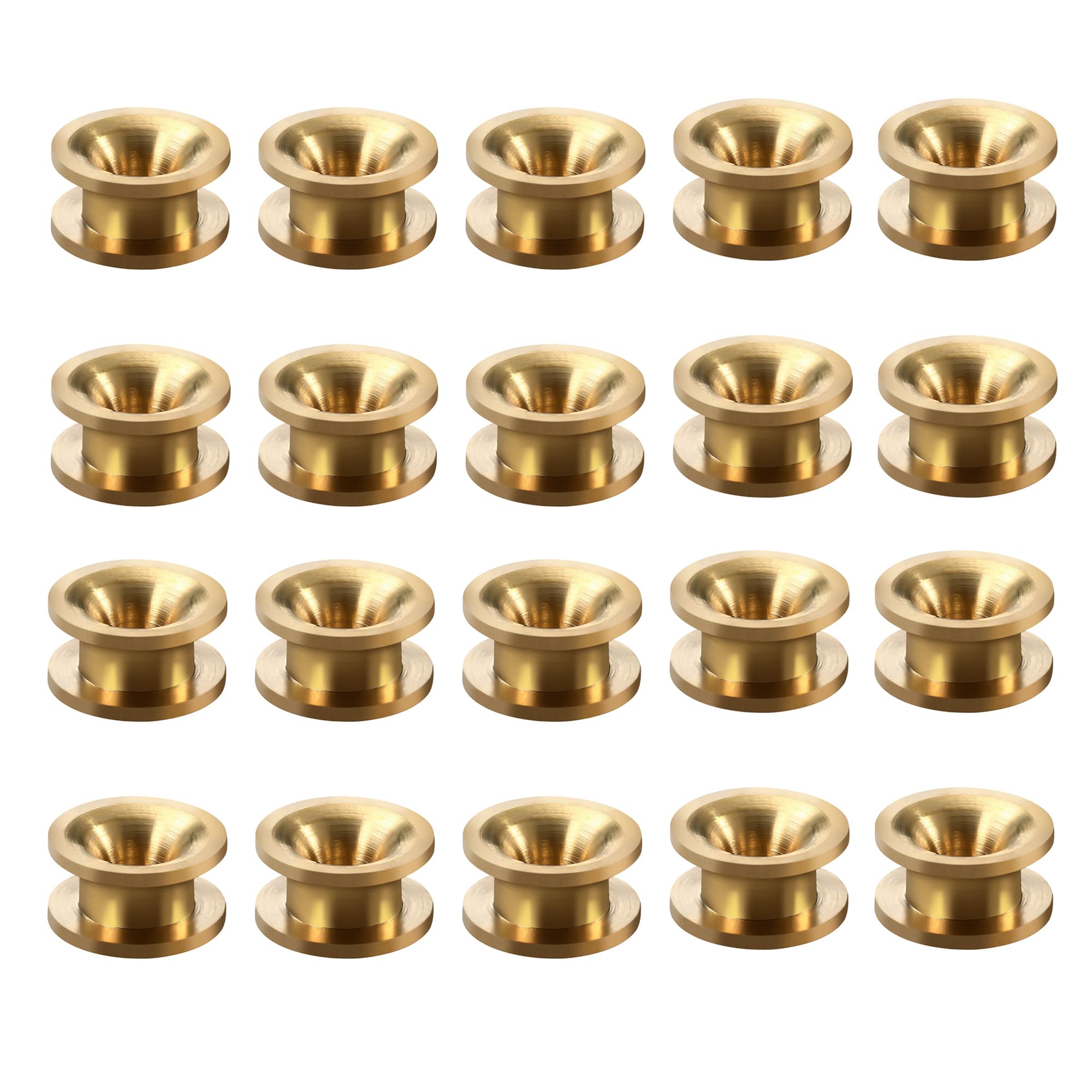 Opzour Universal String Trimmer Head Eyelets - 20 Pack Brass Weed Eater Replacement Parts Compatible with Troy-Bilt, Craftsman, and More, Ideal for Lawn Mowers, Strimmer, and Brush Cutters