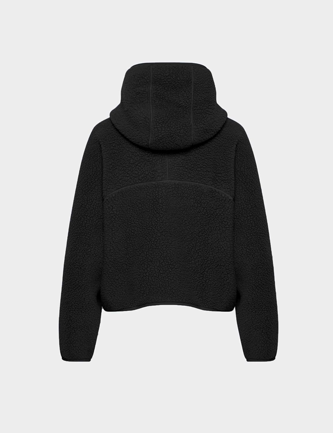 Fleece Pullover Women Long Sleeve Half Zip Sherpa Hooded Sweatshirts Warm Teddy Fall Fuzzy Jacket with Pockets - Image 7